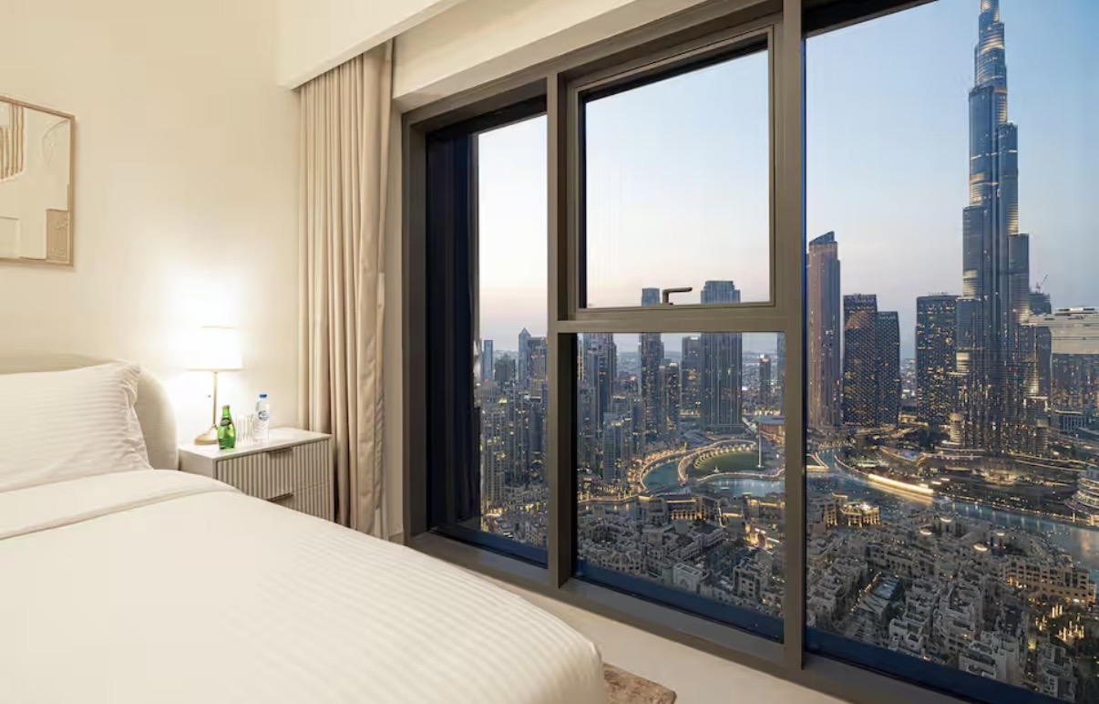 Bedroom with Burj view